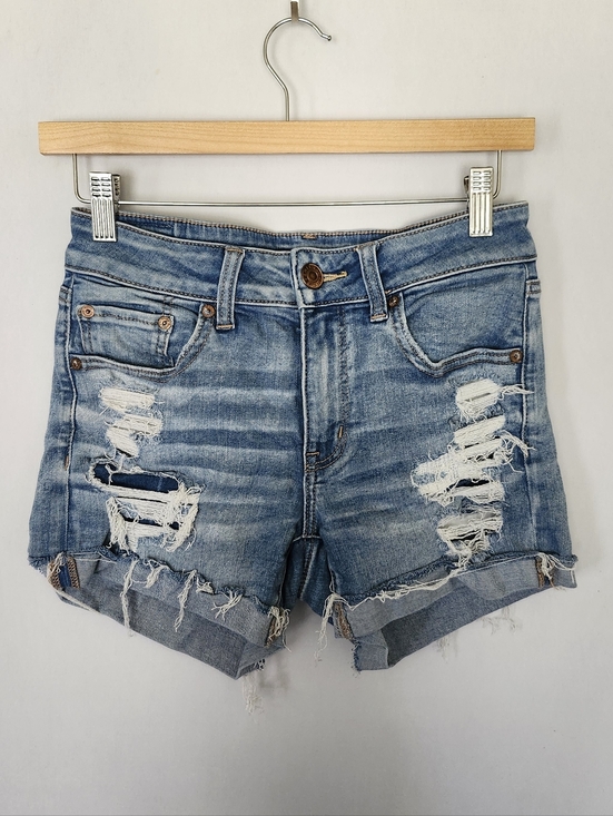 American Eagle Outfitters Pants - American Eagle High Rise Distressed Jean Shorts Size 6